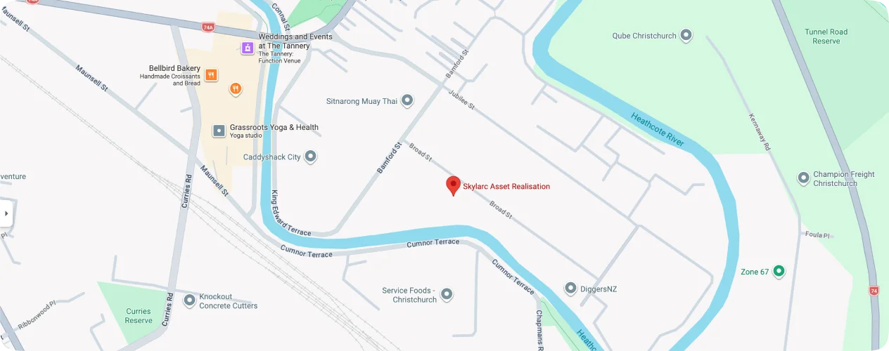 Map showing Skylarc Asset Realisation location